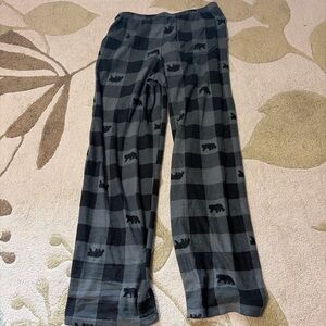 Urban Pipeline Boys XL 18/20 Fleece Pajama Pants Bear Plaid